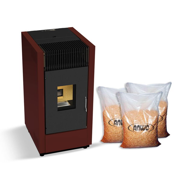 ESTUFA PELLET ASTRA 8KW + 5 BOLSAS PELLET 18KG